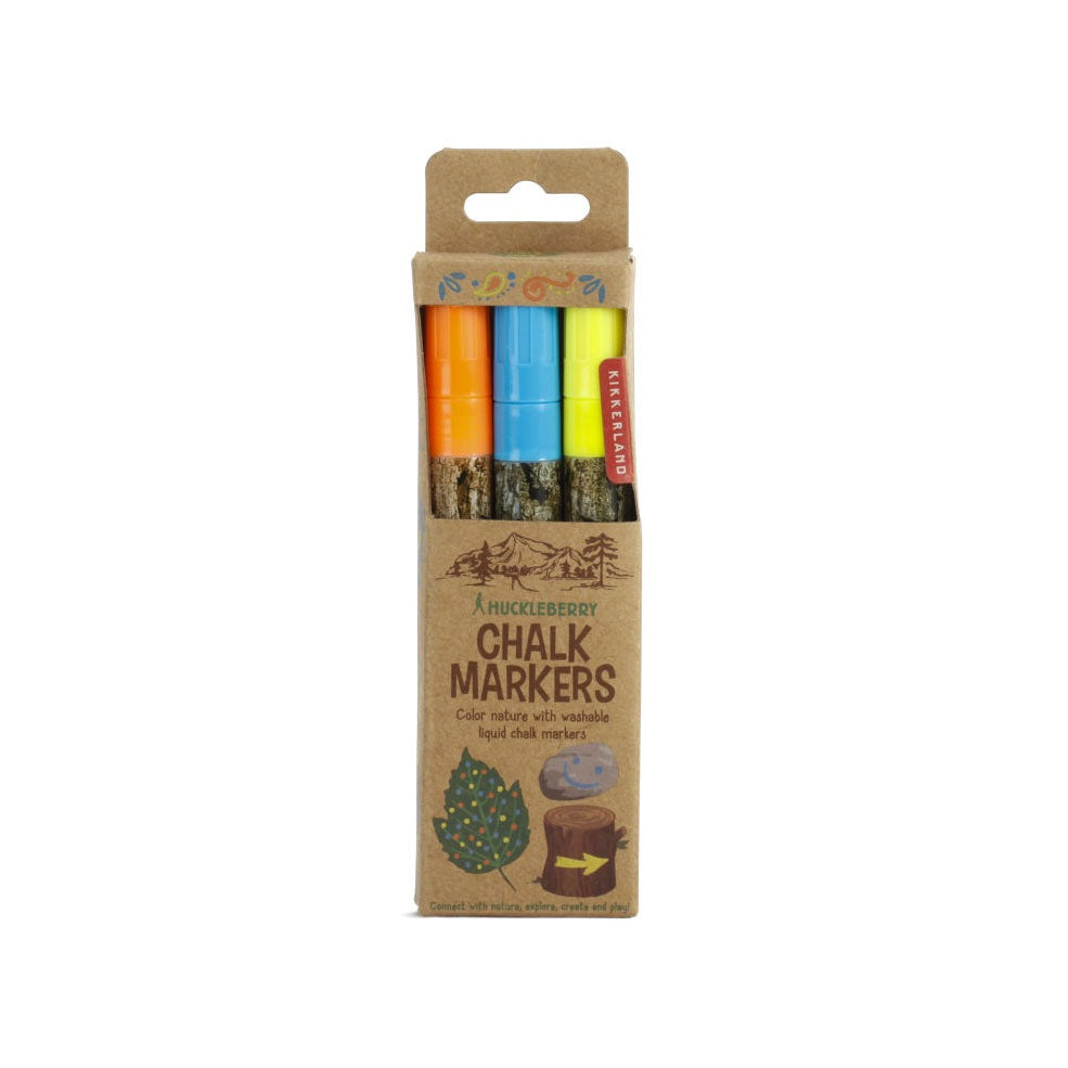 【KIKKERLAND】Huckleberry Chalk Markers set of 3